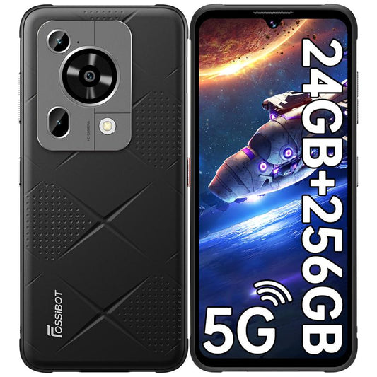 Fossibot F112 Pro 6.88‘’ Rugged Smartphone 5G Unlocked, 24GB+256GB 50MP+16MP 7150Mah MTK8788 Octa-Cora Processor