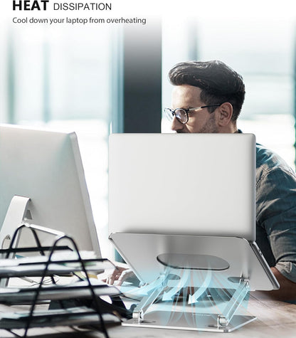Laptop Stand,  Laptop Holder, Multi-Angle Stand with Heat-Vent to Elevate Laptop