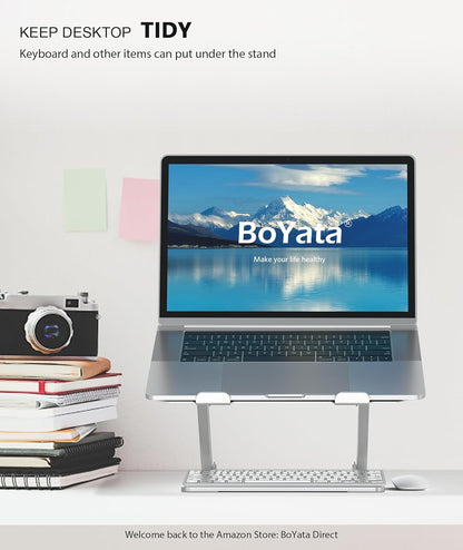 Laptop Stand,  Laptop Holder, Multi-Angle Stand with Heat-Vent to Elevate Laptop